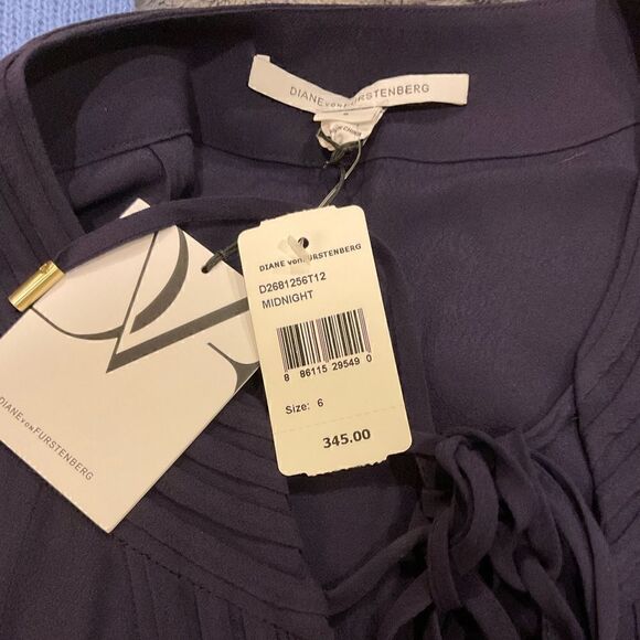 NWT Diane Von Furstenberg Scoop Neck Knee Length Dress 💙 - Picture 4 of 6